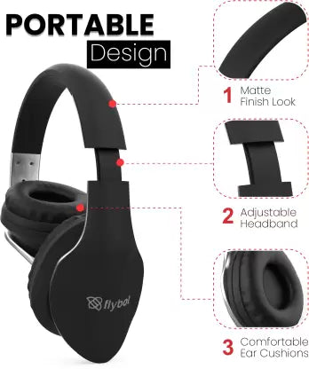 Flybot Alpha 200 Wired Headset (Black Silver, On the Ear) Flybot Alpha 200 Wired Headset (Black Silver, On the Ear)
